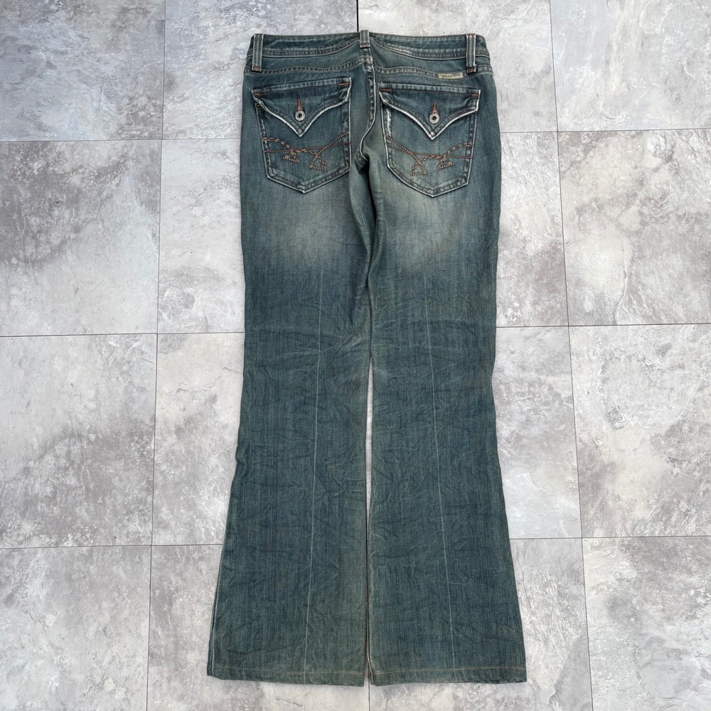 Miss Me Odessa Bootcut Jeans JP4563L Medium Wash Flap Pocket Womens 27